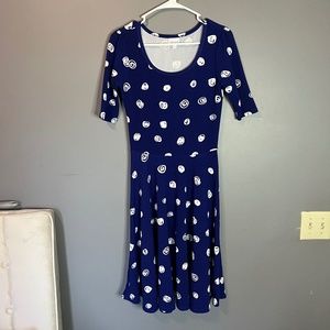 LuLaRoe Polka Dotted Swirl Dress Size S